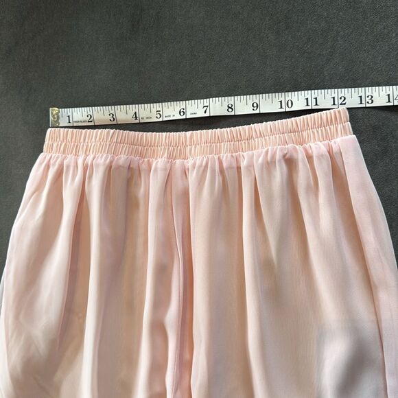 Women’s Pink Chiffon 3 Piece Formal Pant Suit Set Mother of the Bride Size 4 NWT - Picture 12 of 15